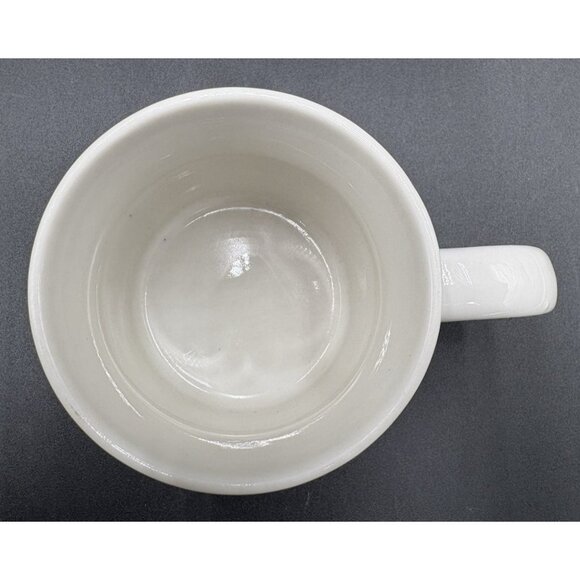 Vtg Christmas Holiday Snowman Coffee Tea Cup Mug Holly Blue Gift Lindsey Jordan - Picture 6 of 7